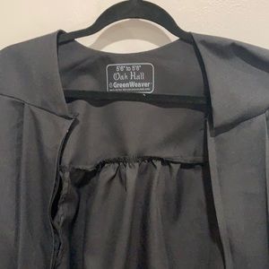 Black graduation gown